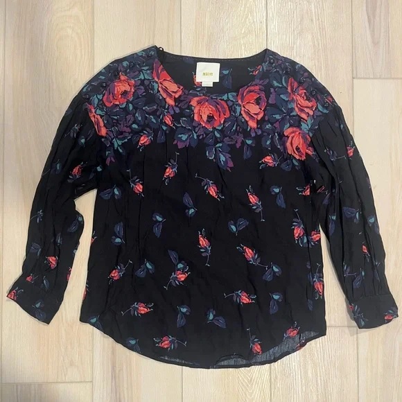 Anthropologie Maeve “Gardenia” Boat Neck Top - Picture 3 of 9